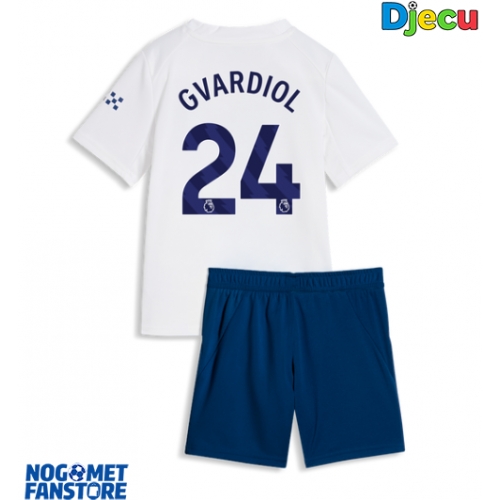 Manchester City Josko Gvardiol #24 Rezervni Dres za djecu 2026-27 Kratak Rukav (+ Kratke hlače)